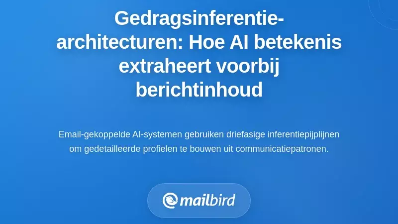 Architecturen voor gedragsafleiding: hoe AI betekenis haalt uit meer dan alleen berichtinhoud