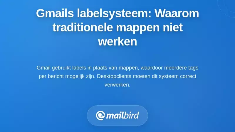 De op labels gebaseerde architectuur van Gmail: waarom traditioneel mapdenken niet werkt
