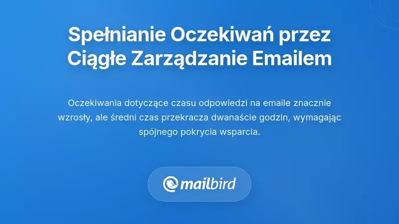 Spełnianie oczekiwań klientów poprzez ciągłą odpowiedzialność za e-maile