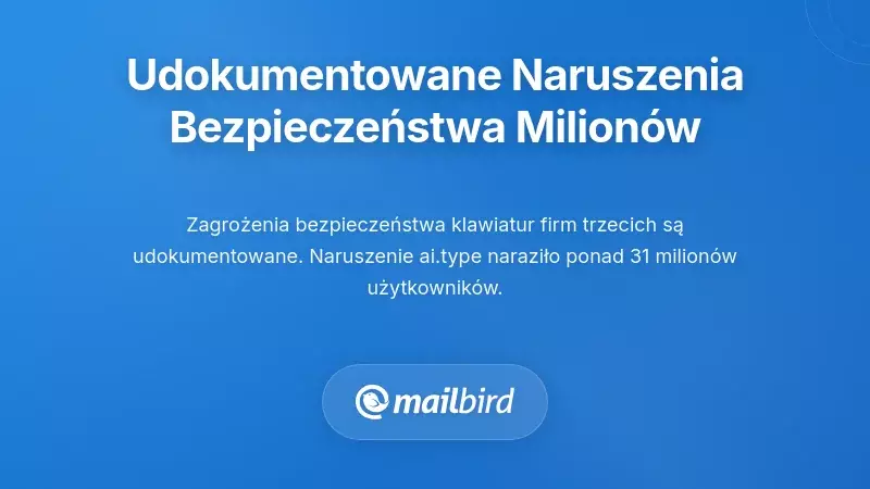 Udokumentowane naruszenia bezpieczeństwa wpływające na miliony użytkowników