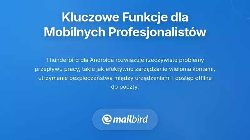 Podstawowe funkcje odpowiadające potrzebom profesjonalistów korzystających z urządzeń mobilnych