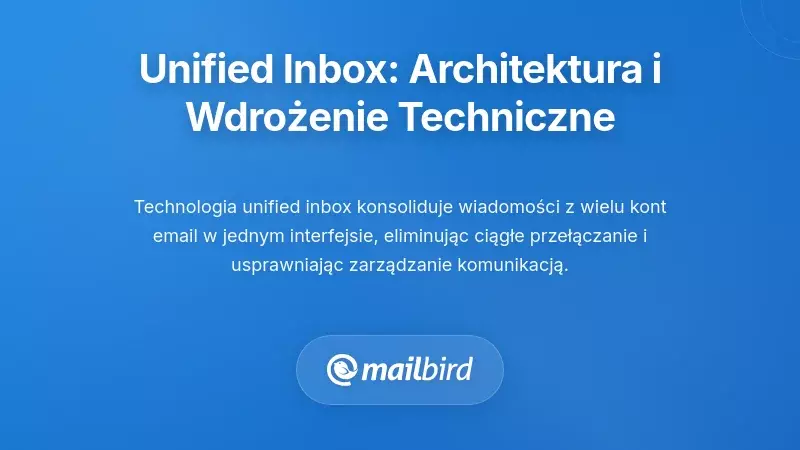 Zunifikowane rozwiązanie skrzynki odbiorczej: architektura techniczna i wdrożenie