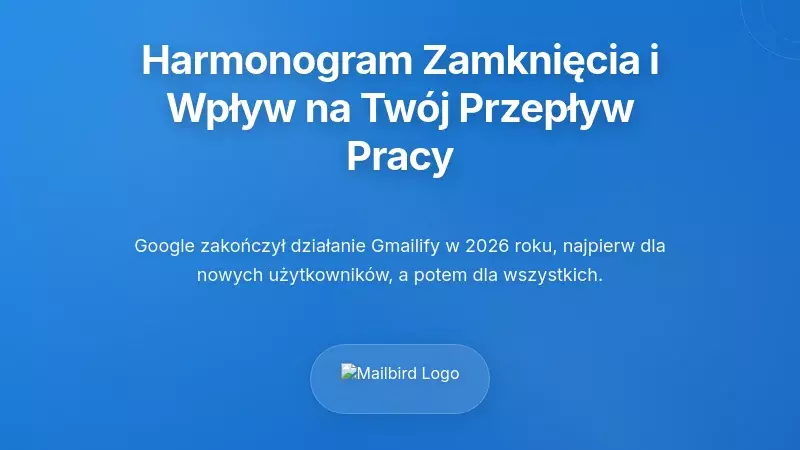 Harmonogram zakończenia działania i co to oznacza dla Twojego workflow