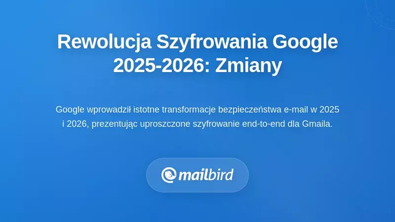 Rewolucja szyfrowania Google w latach 2025-2026: Co się zmieniło
