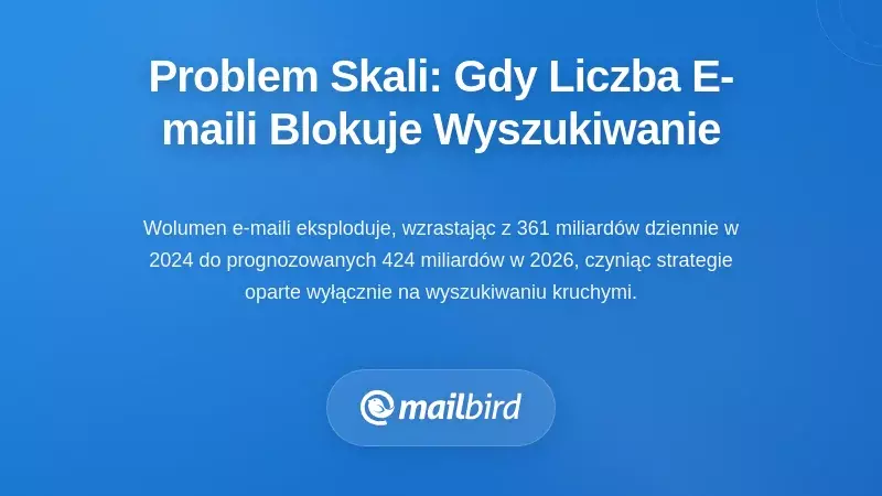 Problem skali: gdy objętość e-maili przytłacza wyszukiwanie