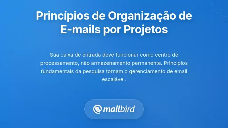 Princípios Fundamentais para a Organização de Email Baseada em Projetos