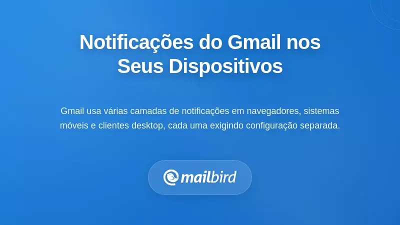 Interface das defini&ccedil;&otilde;es de notifica&ccedil;&otilde;es do Gmail mostrando como as notifica&ccedil;&otilde;es funcionam em dispositivos de secret&aacute;ria e m&oacute;veis