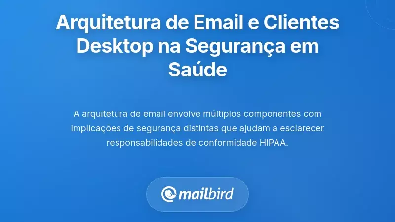 Arquitetura de Email e o Papel dos Clientes de Ambiente de Trabalho na Segurança em Saúde