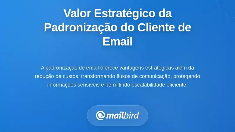 O Valor Estratégico da Padronização do Cliente de Email