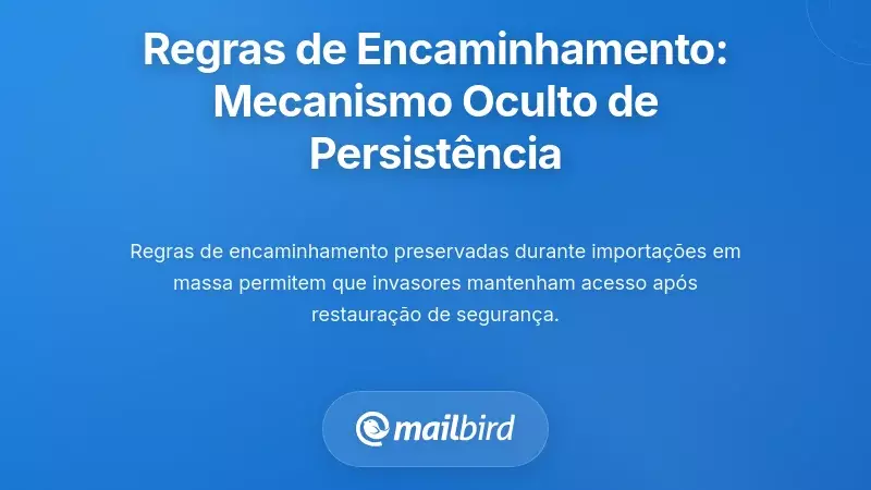 Regras de Encaminhamento de Emails: O Mecanismo de Persistência Oculto