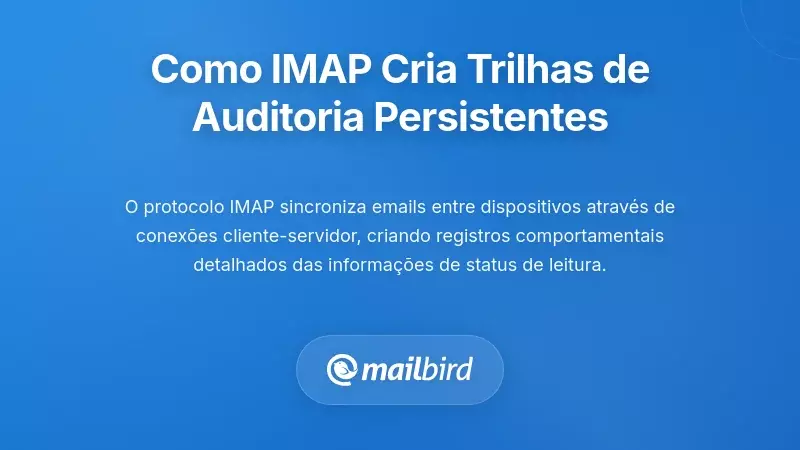 Como a Sincroniza&ccedil;&atilde;o IMAP Cria Trilhas de Auditoria Persistentes