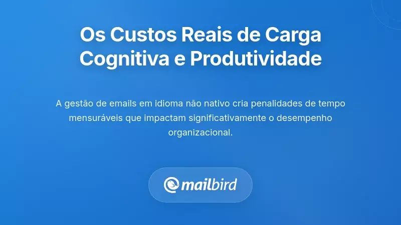 A Verdadeira Carga Cognitiva e os Custos de Produtividade que Está a Experienciar