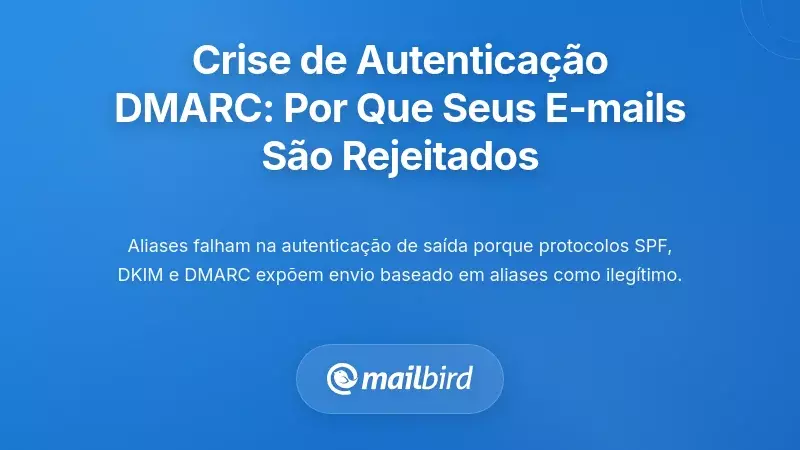 A Crise de Autentica&ccedil;&atilde;o DMARC: Por Que Os Seus Emails Est&atilde;o A Serem Rejeitados
