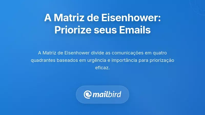 A Matriz Eisenhower: A Sua Base para a Priorização de Emails