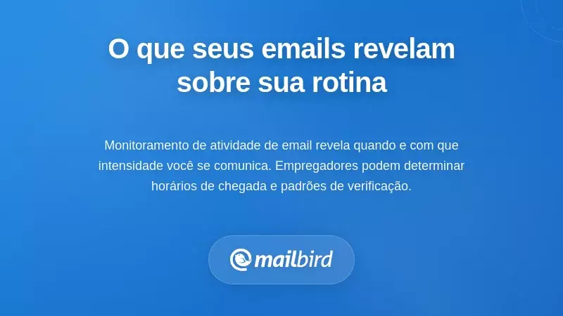 Visualiza&ccedil;&atilde;o de dados de carimbo de data e hora de email mostrando padr&otilde;es de atividade di&aacute;ria e rastreamento de metadados
