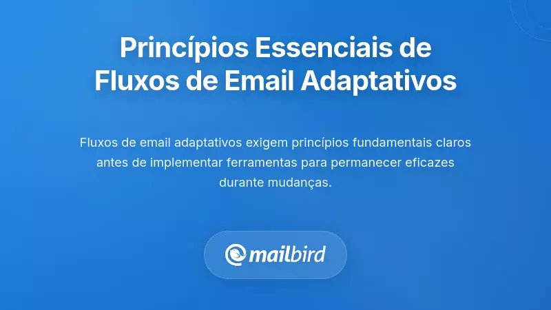 Princ&iacute;pios Fundamentais para o Design Adaptativo de Fluxos de Trabalho de Email