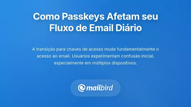 Como as Passkeys Afetam o Seu Fluxo de Trabalho Diário de Email: Implicações no Mundo Real