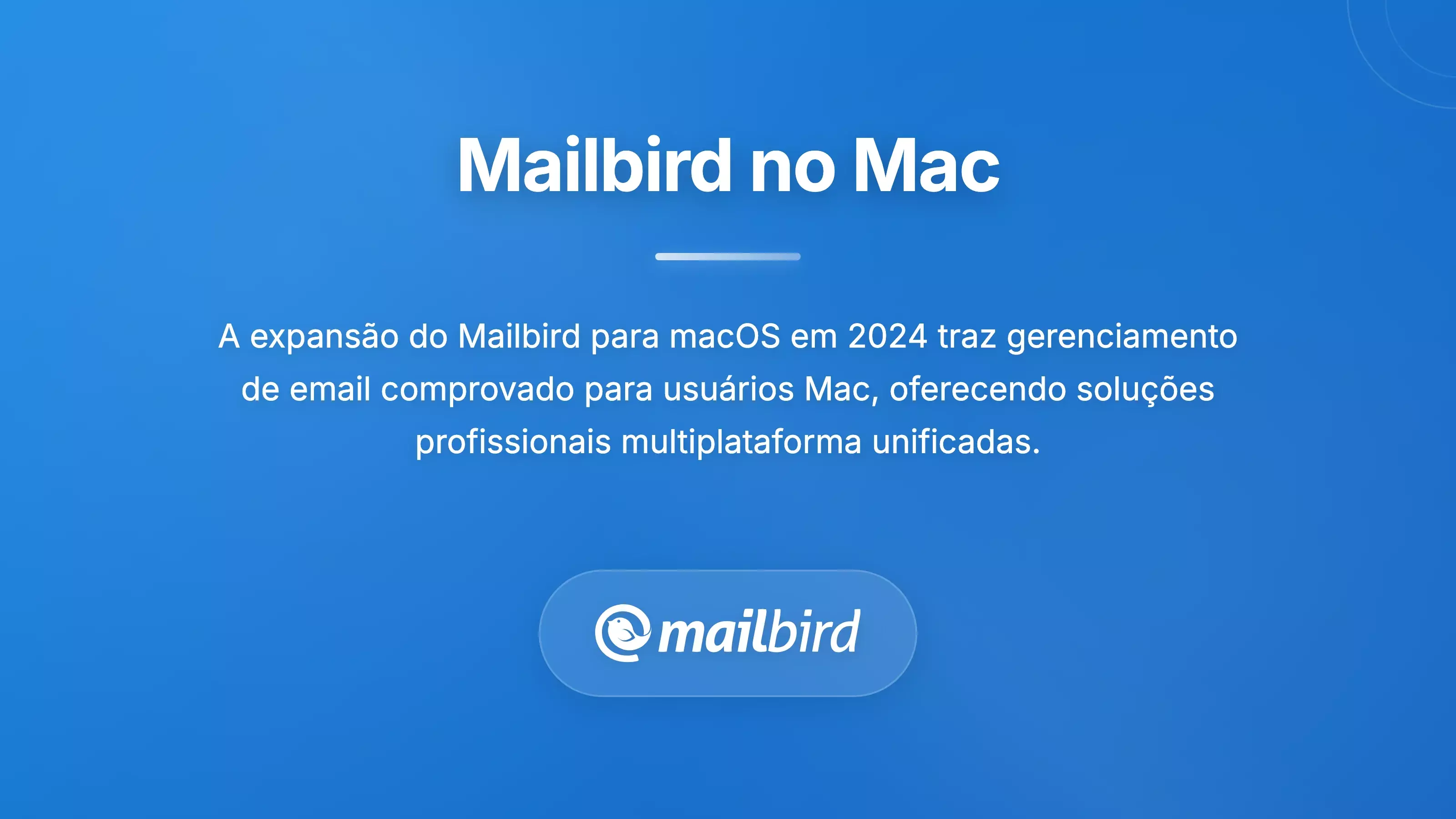 Interface do cliente de e-mail Mailbird mostrando compatibilidade com o Mac para a integra&ccedil;&atilde;o de CRM Zoho