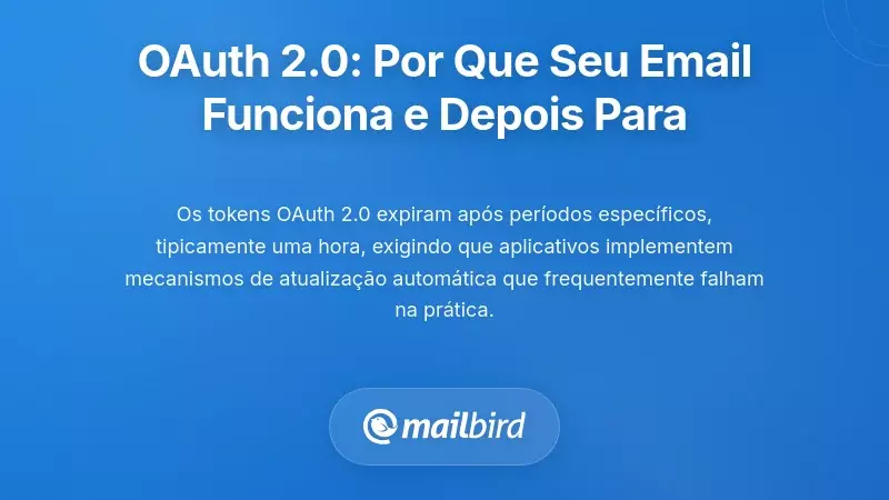 O Problema da Expiração do Token OAuth 2.0: Por Que o Seu Email Funciona e De Repente Deixa de Funcionar