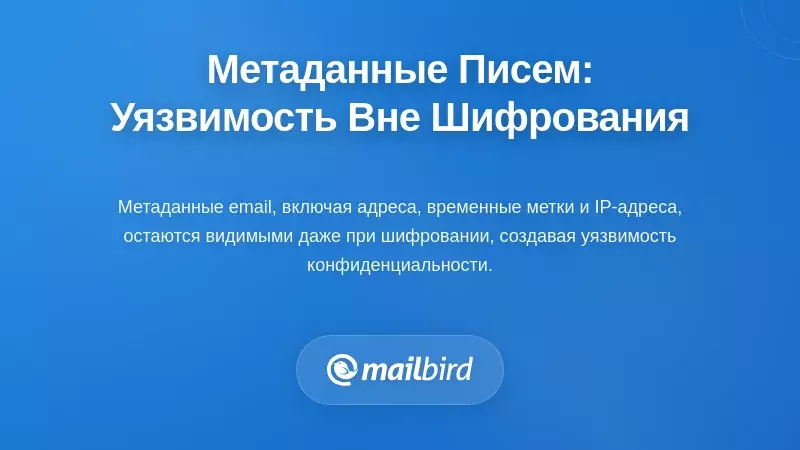 Метаданные электронной почты: уязвимость конфиденциальности, которую нельзя зашифровать