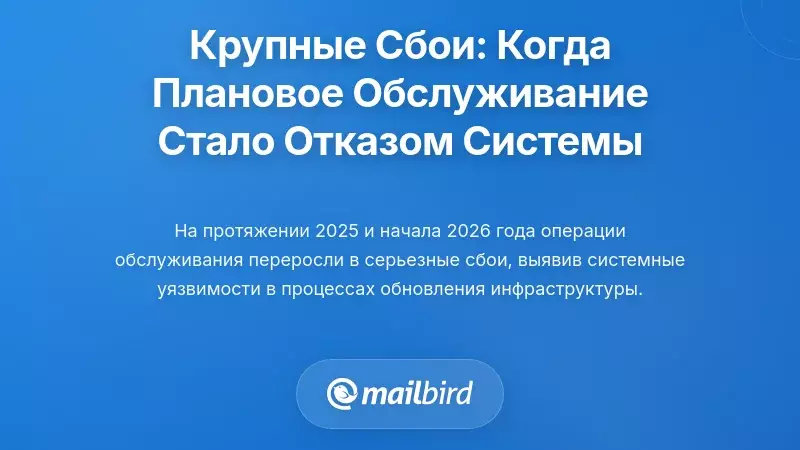 Недавние крупные сбои: когда рутинное обслуживание превращалось в системные сбои