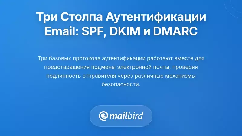 Три столпа аутентификации электронной почты: SPF, DKIM и DMARC