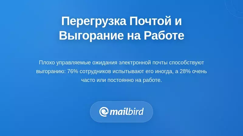 Связь между перегрузкой электронной почты и выгоранием на рабочем месте