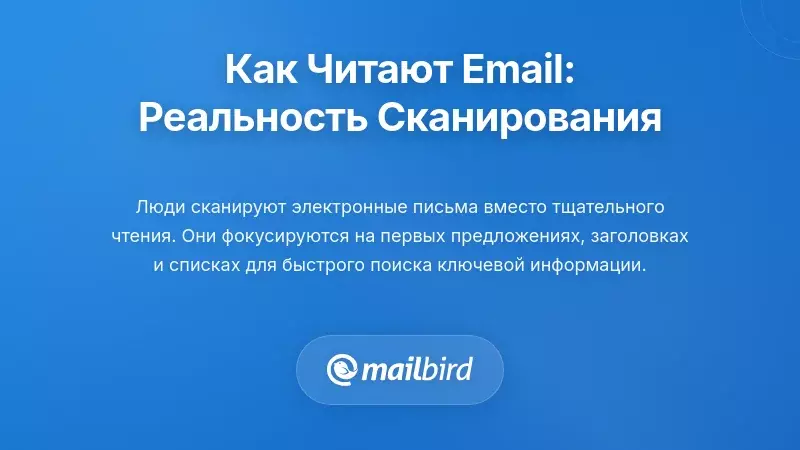 Как люди действительно читают электронные письма: Реальность сканирования