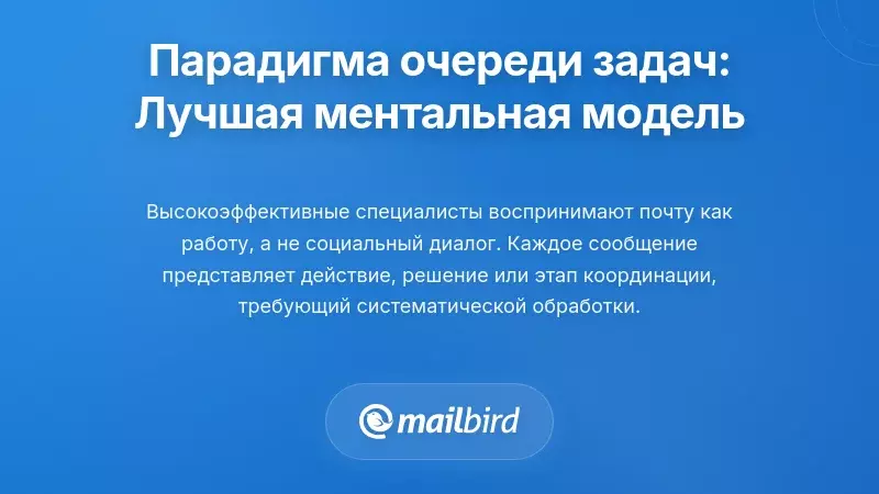 Входящие электронные письма, организованные как очередь задач с приоритетными метками и рабочим процессом пакетной обработки