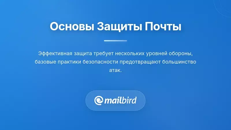 Многоуровневая безопасность электронной почты, защищающая от спама и фишинга