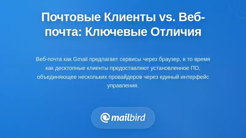 Десктопные почтовые клиенты против веб-почты: понимание основных различий