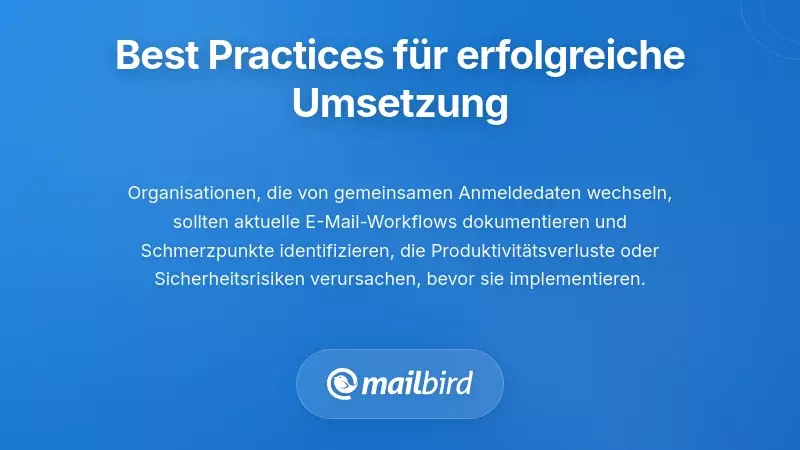 Best Practices f&uuml;r die Implementierung: Erfolgreiche &Uuml;berg&auml;nge