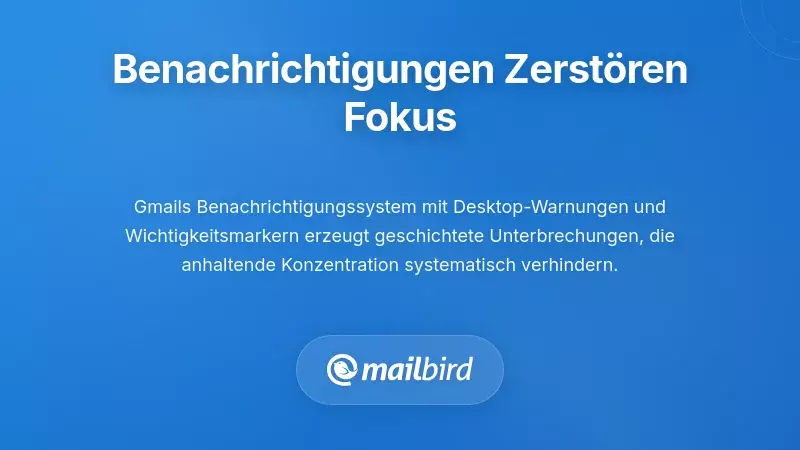 Die Benachrichtigungsfalle: Wie Alarme tiefes Arbeiten zerst&ouml;ren