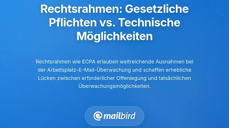 Der rechtliche Rahmen: Was Gesetze vorschreiben vs. was Tools ermöglichen