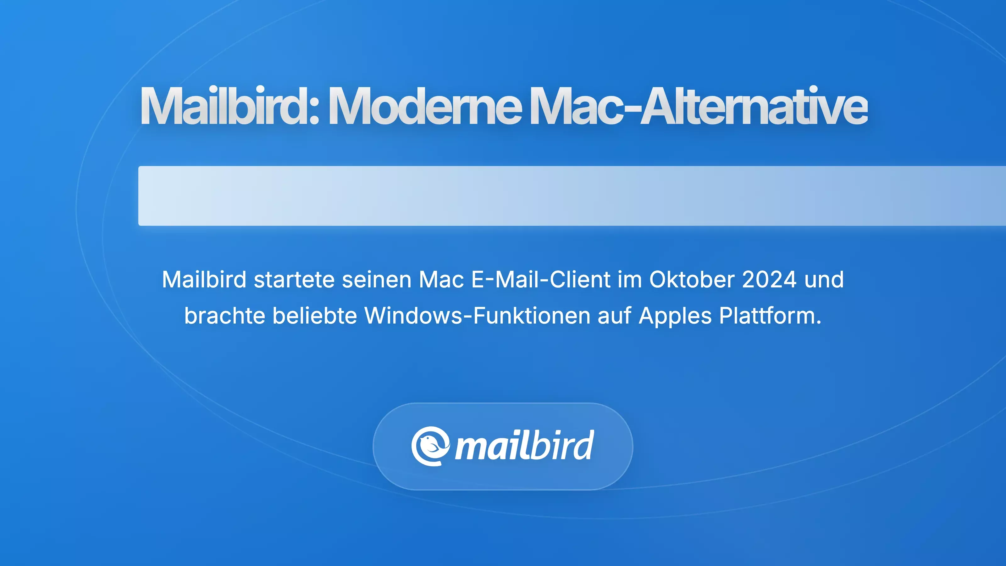 Mailbird Mac-E-Mail-Clientschnittstelle, die Proton Mail-Integrationsfunktionen und modernes Design anzeigt