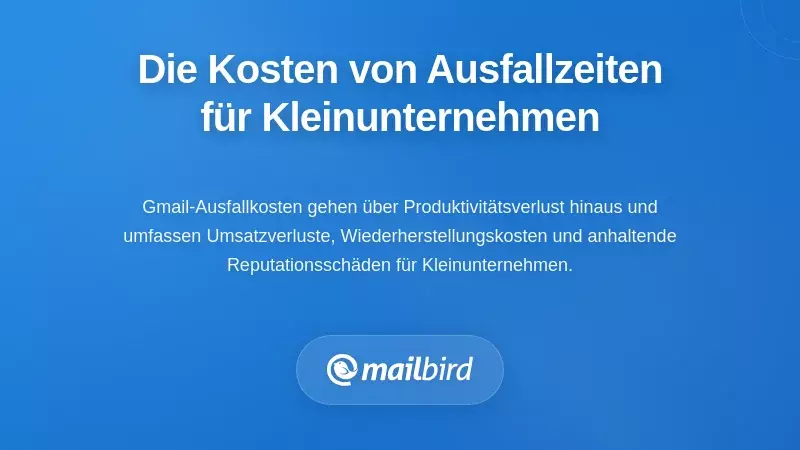 Die verheerende Wirtschaftlichkeit von Ausfallzeiten für kleine Unternehmen