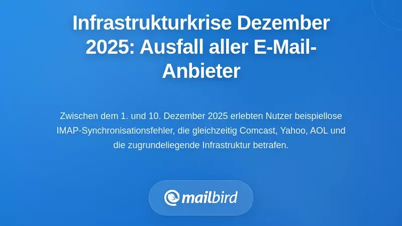 Die Infrastrukturkrise im Dezember 2025: Als E-Mail-Anbieter gleichzeitig ausfielen