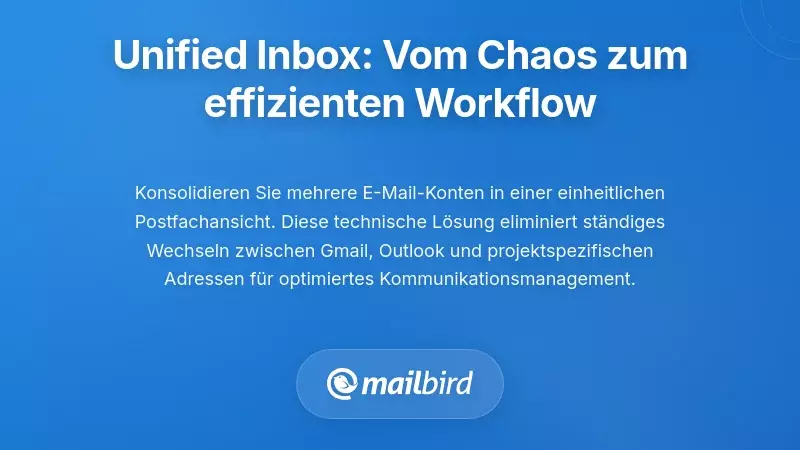 Die Unified Inbox L&ouml;sung: Konsolidierung von Chaos in einen &uuml;berschaubaren Workflow