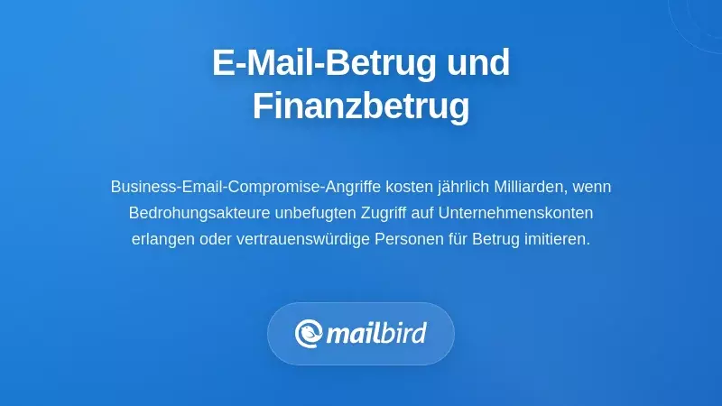 Illustration der betr&uuml;gerischen Gesch&auml;ftlichen E-Mail-Kompromittierung, die Manipulation von Finanztransaktionen zeigt