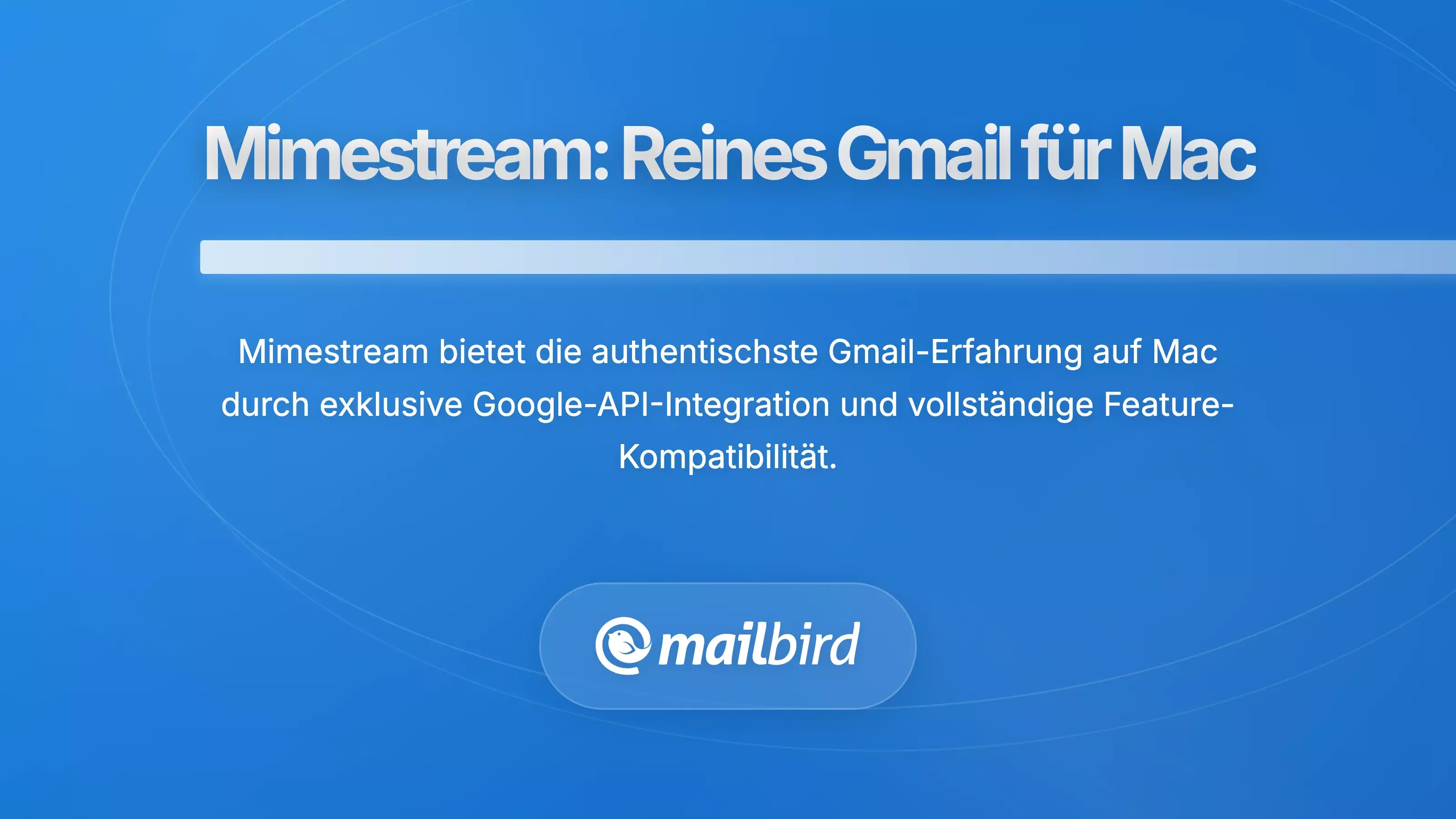Mimestream Gmail-App-Oberfl&auml;che auf Mac, die das authentische Gmail-Erlebnis mit Labels und Threading zeigt