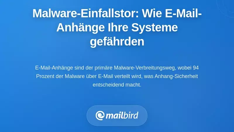 Das Malware-Tor: Wie E-Mail-Anhänge Ihre Systeme gefährden