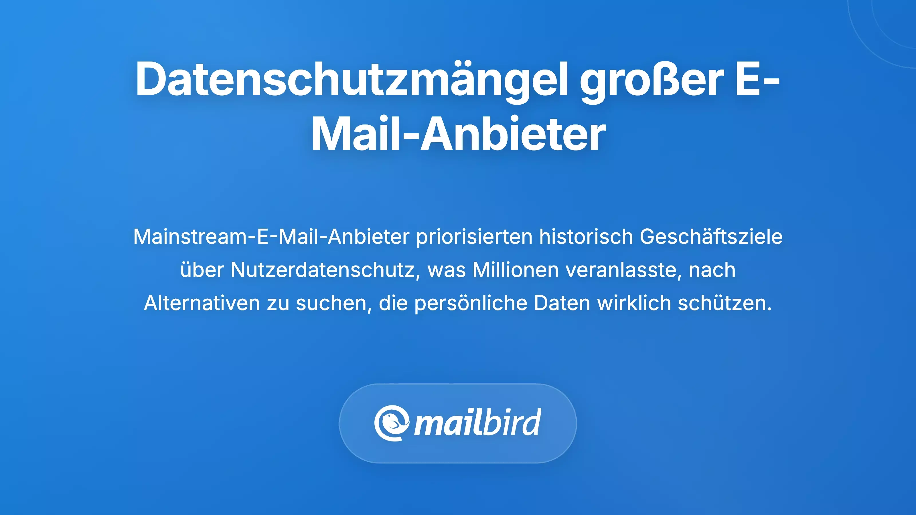 Die Datenschutzprobleme von Mainstream-E-Mail-Anbietern