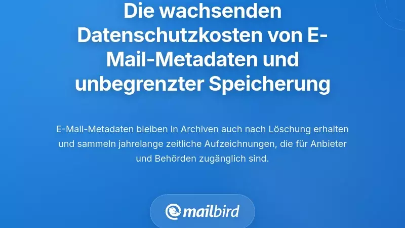 Die zunehmenden Datenschutzkosten von temporären E-Mail-Metadaten und unbegrenzter Aufbewahrung