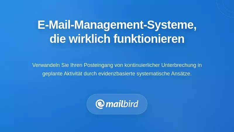 Strategische E-Mail-Management-Systeme, die wirklich funktionieren