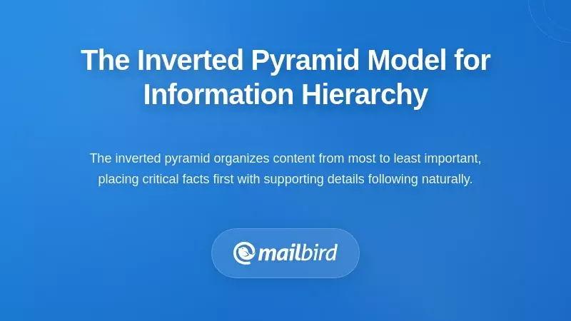 The Inverted Pyramid Model for Information Hierarchy