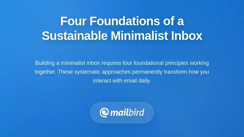 Four foundational principles for building a sustainable minimalist inbox system