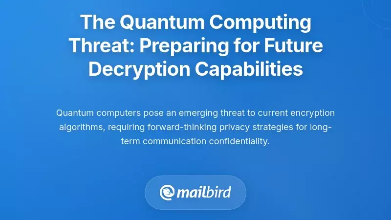 The Quantum Computing Threat: Preparing for Future Decryption Capabilities