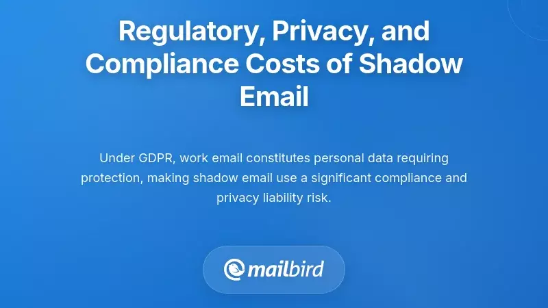 Regulatory, Privacy, and Compliance Costs of Shadow Email