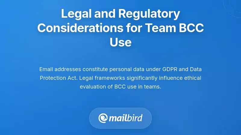 Legal and Regulatory Considerations for Team BCC Use