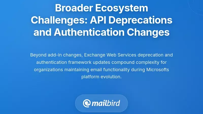 Broader Ecosystem Challenges: API Deprecations and Authentication Changes